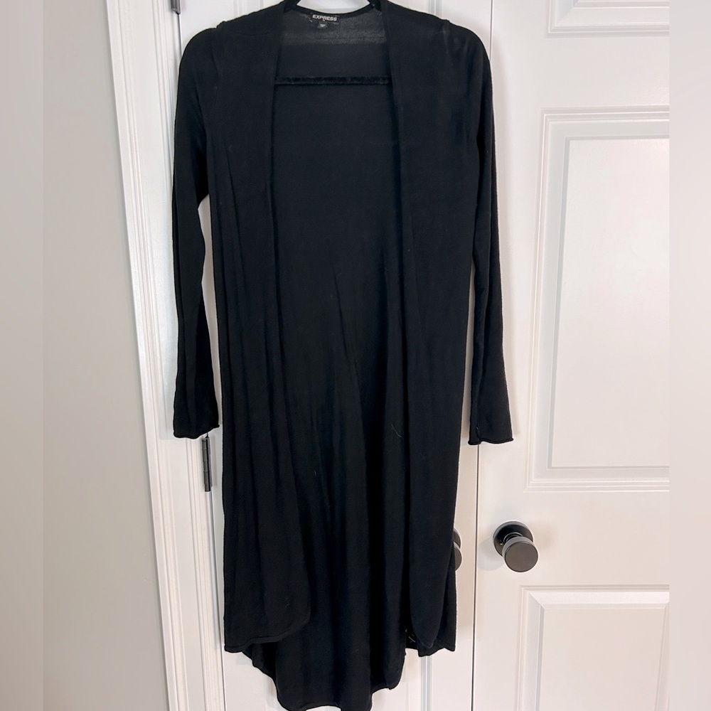 EXPRESS Black Duster Cardigan